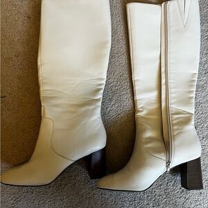 LOFT bone color knee high Boots